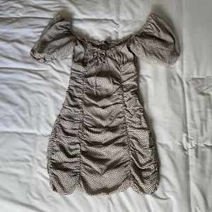 Zara mini dress with statement sleeves